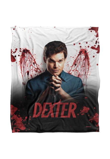 ViacomCBS/Nickelodeon Dexter Blood Never Lies Silky Touch Super Soft Throw Blanket 152 X 127 cm in White - image 1