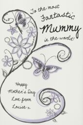 Personalised Memento Company Women's Personalised Flower Pattern Pillar Candle in Off-White - thumbnail 4