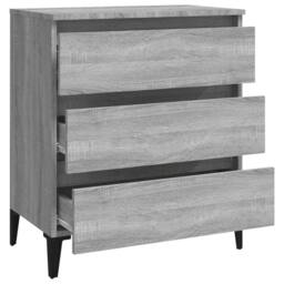 Berkfield Home Sideboard Grey Sonoma 60x35x69 cm Engineered Wood - Size: 60 x 35 x 69 cm - thumbnail 6