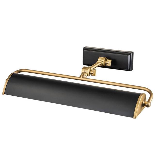 Netlighting Winchfield 2 Light Medium Picture Light Aged Brass & Matte Black - image 1