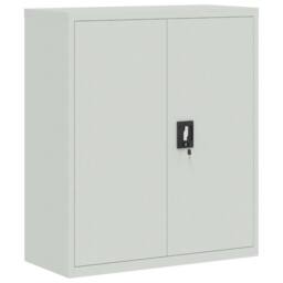 Berkfield Home Durable File Cabinet Light Grey 90x40x145 cm Steel - Size: 90 x 40 x 145 cm - thumbnail 7