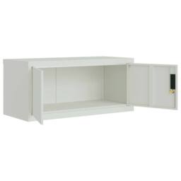 Berkfield Home Durable File Cabinet Light Grey 90x40x145 cm Steel - Size: 90 x 40 x 145 cm - thumbnail 5