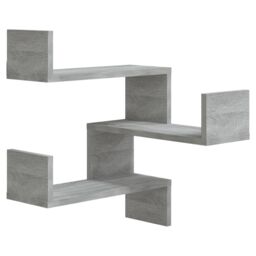 Berkfield Home Wall Corner Shelves 2 pcs Grey Sonoma 40x40x50 cm Engineered Wood - Size: 40 x 40 x 50 cm - thumbnail 3