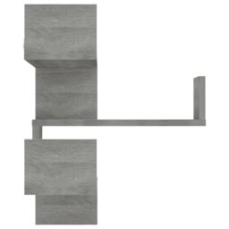 Berkfield Home Wall Corner Shelves 2 pcs Grey Sonoma 40x40x50 cm Engineered Wood - Size: 40 x 40 x 50 cm - thumbnail 4