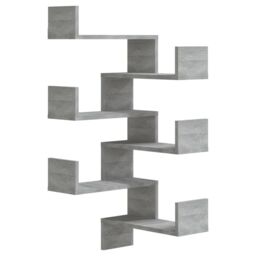 Berkfield Home Wall Corner Shelves 2 pcs Grey Sonoma 40x40x50 cm Engineered Wood - Size: 40 x 40 x 50 cm - thumbnail 2