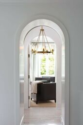 Loops 5 Bulb Chandelier Hanging Pendant LIght Heritage Brass LED E27 100W Bulb in Metallics - thumbnail 2