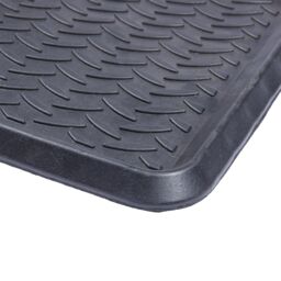 Nicola Spring Heavy Duty Rubber Boot Tray - 80 x 40cm - Black - Pack of 2 - Size: 40 cm x 80 cm - thumbnail 4
