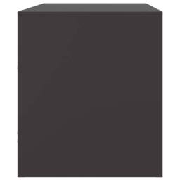 Berkfield Home TV Cabinets 2pcs Black 67x39x44 cm Steel - Size: 67 x 39 x 44 cm - thumbnail 8