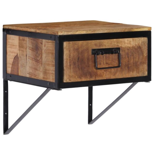 Berkfield Home Bedside Cabinet 40x35x40 cm Solid Wood Mango in Brown - Size: 40 x 35 x 40 cm - image 1