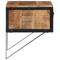 Berkfield Home Bedside Cabinet 40x35x40 cm Solid Wood Mango in Brown - Size: 40 x 35 x 40 cm - thumbnail 3