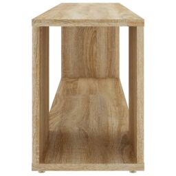 Berkfield Home TV Cabinet Sonoma Oak 100x24x32 cm Engineered Wood in Brown - Size: 100 x 24 x 32 cm - thumbnail 4