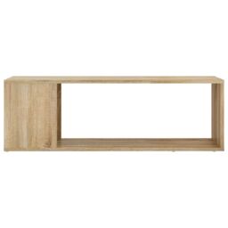 Berkfield Home TV Cabinet Sonoma Oak 100x24x32 cm Engineered Wood in Brown - Size: 100 x 24 x 32 cm - thumbnail 3