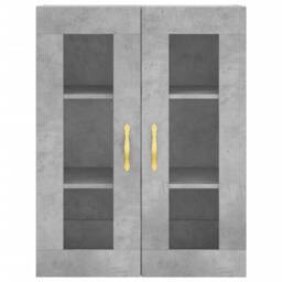 Berkfield Home Highboard Concrete Grey 69.5x34x180 cm Engineered Wood - thumbnail 6