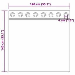 Berkfield Home Curtains with Curtains 2 pcs Light gray 140 x 140 cm Polyester - thumbnail 8