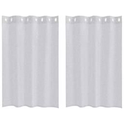 Berkfield Home Curtains with Curtains 2 pcs Light gray 140 x 140 cm Polyester