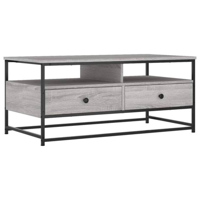 Berkfield Home Coffee Table Grey Sonoma 100x51x45 cm Engineered Wood - Size: 100 x 51 x 45 cm - image 1