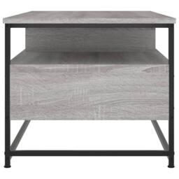 Berkfield Home Coffee Table Grey Sonoma 100x51x45 cm Engineered Wood - Size: 100 x 51 x 45 cm - thumbnail 7