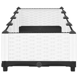 Berkfield Home Raised Bed 160x40x23 cm Polypropylene in White - Size: 160 x 40 x 23 cm - thumbnail 5