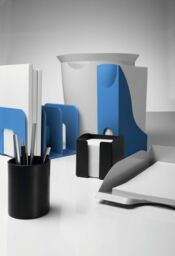 Durable ECO Recycled Plastic Magazine Rack Document File Organiser - A4 Blue - thumbnail 4