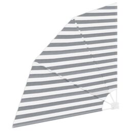Berkfield Home Balcony Privacy Screen Anthracite & white 140 x 140 cm Fabric in Grey - thumbnail 4