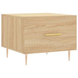 Berkfield Home Coffee Tables 2 pcs Sonoma Oak 50x50x40 cm Engineered Wood in Brown - Size: 50 x 50 x 40 cm - thumbnail 5