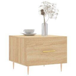 Berkfield Home Coffee Tables 2 pcs Sonoma Oak 50x50x40 cm Engineered Wood in Brown - Size: 50 x 50 x 40 cm - thumbnail 3