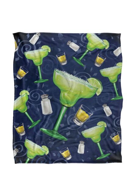 JQ Licensing James Piazza Margarita Pattern Silky Touch Super Soft Throw Blanket 152 X 127 cm in White - image 1