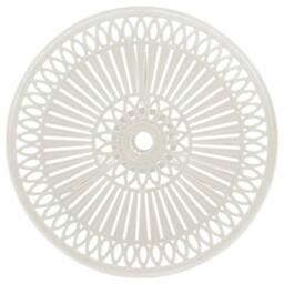 Berkfield Home Garden Table White 62x62x65 cm Cast Aluminium - Size: 62 x 62 x 65 cm - thumbnail 1