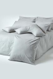 Homescapes Egyptian Cotton V Shaped Pillowcase 200 TC in Silver - thumbnail 5
