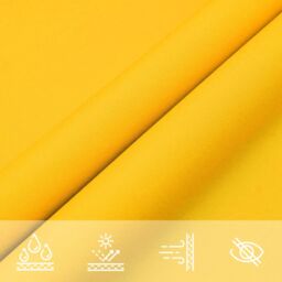 Berkfield Home Sunshade Sail Oxford Fabric Triangular 4x5x5 m Yellow - thumbnail 8