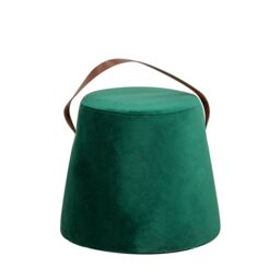 Nordlys Salon Pouf with Handle in Green - thumbnail 4