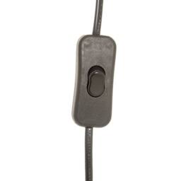 Wyld Haus Mossfern Slim Table Lamp with Grey Washed Wood Stem & Linen Shade in Brown - thumbnail 6