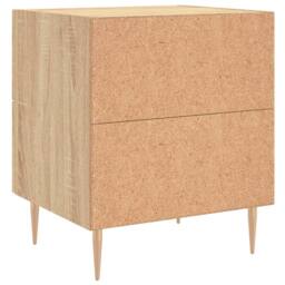 Berkfield Home Bedside Cabinet Sonoma Oak 40x35x47.5 cm Engineered Wood in Tan - thumbnail 8