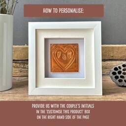 Afewhometruths Personalised Copper Heart of Love - 7th Anniversary Gift - thumbnail 4