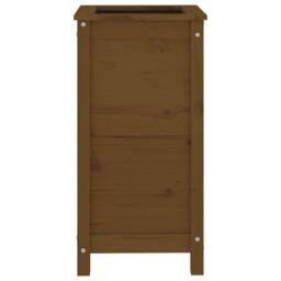 Berkfield Home Beautiful Garden Planter Honey Brown 40x40x78 cm Solid Wood Pine - Size: 40 x 40 x 78 cm - thumbnail 4