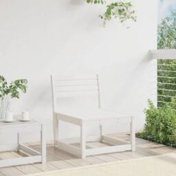 Berkfield Home Garden Sofa White Solid Wood Pine