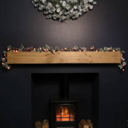 Samuel Alexander 1.8m Artificial Garland with Berries & Lights Battery Operated with 35 Warm White LEDs - thumbnail 3