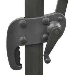 Berkfield Home Durable Cantilever Umbrella with Pole & LED Lights Black 300 cm - thumbnail 8