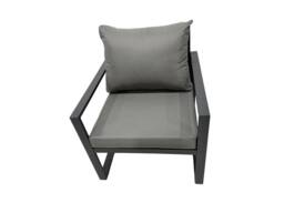 Fimous 9 Seat Aluminium Gas Fire Pit Table Sets with 4 Stools 2 Side Tables in Dark Grey - thumbnail 6