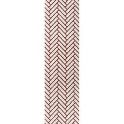 THE RUGS Loft Herringbone Living Room Area Rug & Runners Soft Pile in Terracotta - Size: 80 cm x 150 cm - thumbnail 9