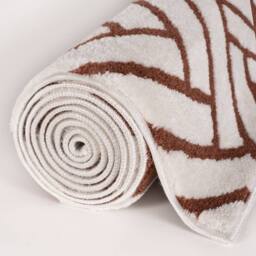 THE RUGS Loft Herringbone Living Room Area Rug & Runners Soft Pile in Terracotta - Size: 80 cm x 150 cm - thumbnail 8