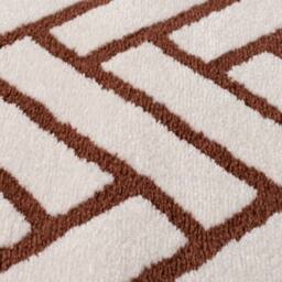 THE RUGS Loft Herringbone Living Room Area Rug & Runners Soft Pile in Terracotta - Size: 80 cm x 150 cm - thumbnail 5