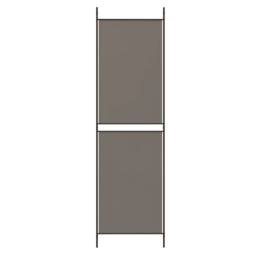 Berkfield Home 3-Panel Room Divider Anthracite 150x220 cm Fabric in Black - thumbnail 6