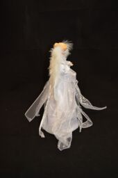 Samuel Alexander 30cm White & Silver Christmas Tree Top Fairy Angel House Decoration Ornament - thumbnail 5