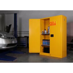 Loops Flammable Substance Storage Cabinet - 1095mm x 460mm x 1655mm - 3-Point Key Lock - thumbnail 4