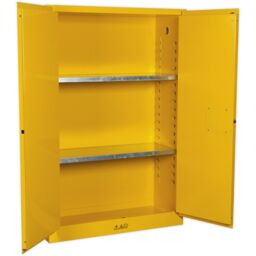 Loops Flammable Substance Storage Cabinet - 1095mm x 460mm x 1655mm - 3-Point Key Lock - thumbnail 5