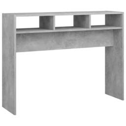 Berkfield Home Decorative Console Table Concrete Grey 105x30x80 cm Engineered Wood - Size: 105 x 30 x 80 cm - thumbnail 3