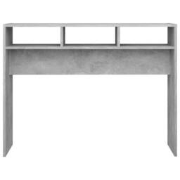 Berkfield Home Decorative Console Table Concrete Grey 105x30x80 cm Engineered Wood - Size: 105 x 30 x 80 cm - thumbnail 5
