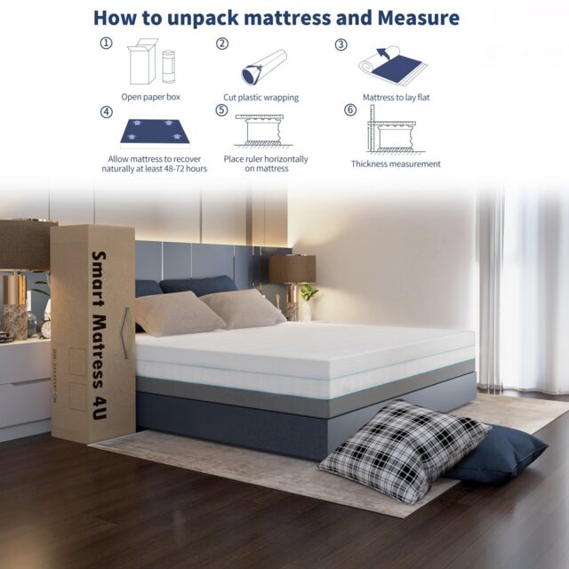 MN Furniture Multi-Layer High Density Hard Foam Mattress Double W137cm x L190cm x H24cm in White - image 1