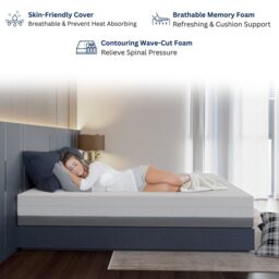 MN Furniture Multi-Layer High Density Hard Foam Mattress Double W137cm x L190cm x H24cm in White - thumbnail 4